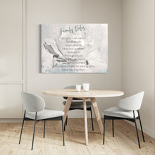 Load image into Gallery viewer, Family and Home: Family Rules white Rose