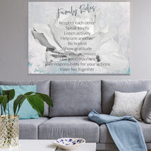 Load image into Gallery viewer, Family and Home: Family Rules white Rose