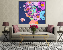 Load image into Gallery viewer, Figurative wall Art Flower me