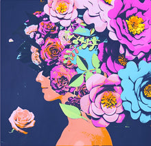 Load image into Gallery viewer, Figurative wall Art Flower me