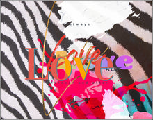 Load image into Gallery viewer, Family and Home: Love a Lot zebra
