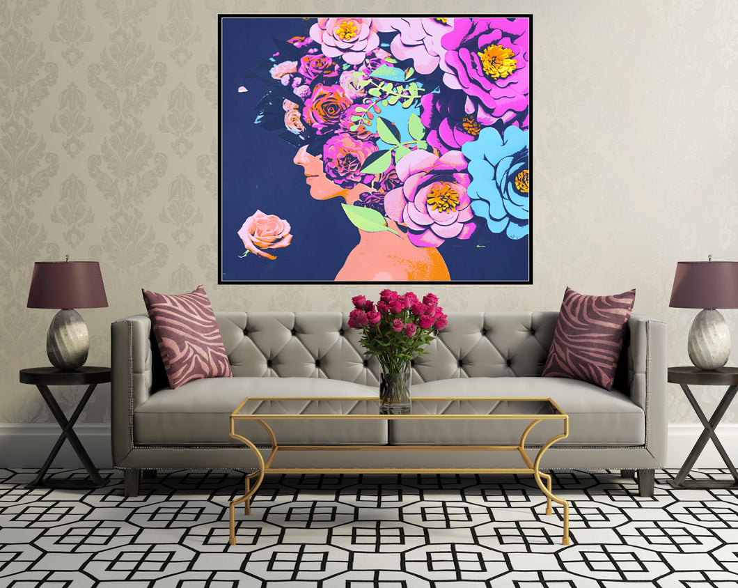 Figurative wall Art Flower me